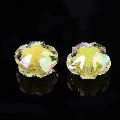 AB Color Transparent Acrylic Beads PACR-S221-009-1