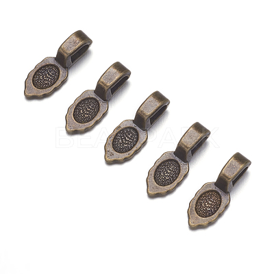 Tibetan Style Pendant Bails MAB3357Y-1