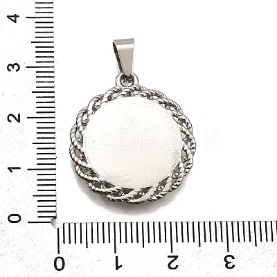 304 Stainless Steel Pendants STAS-B086-10D-P-1