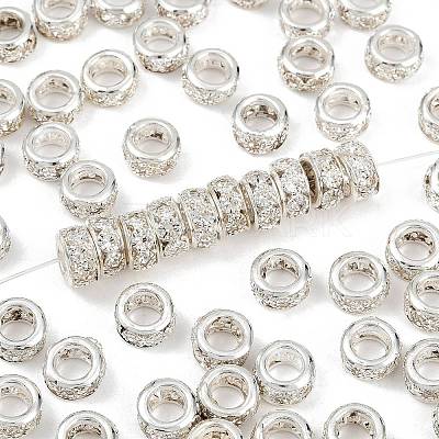 Brass Crystal Rhinestone Beads KK-Q401-03S-1