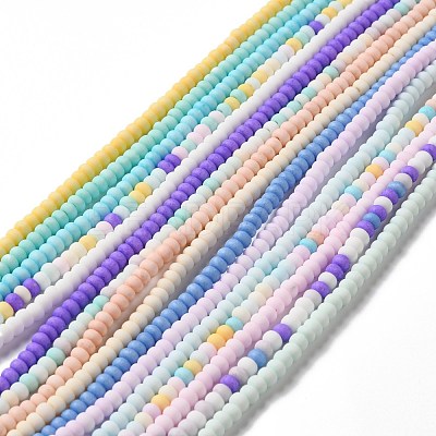 Handmade Frosted Porcelain Beads PORC-E017-01-1