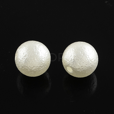 ABS Plastic Imitation Pearl Round Beads LS-X-SACR-Q105-26B-1