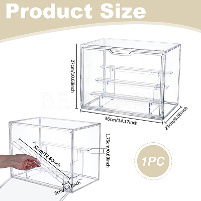 4-Tier Acrylic Display Boxes ODIS-WH0086-210-1
