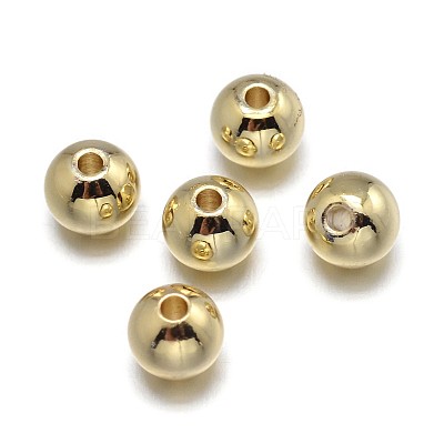 Brass Beads KK-F0317-2.5mm-01G-NR-1