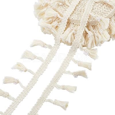 Cotton Fringe Lace Trim Ribbon OCOR-WH0105-008C-1