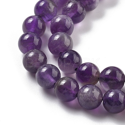 Natural Amethyst Beads Strands G-M445-8MM-01F-1