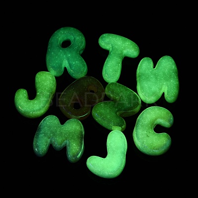Luminous UV Plating Opaque Acrylic Beads OACR-Q204-23-1