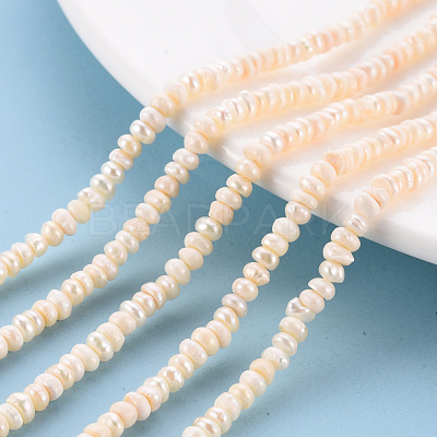 Natural Cultured Freshwater Pearl Beads Strands PEAR-N010-005-1