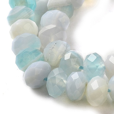 Natural Banded Agate/Striped Agate Beads Strands G-E605-A02-02F-1