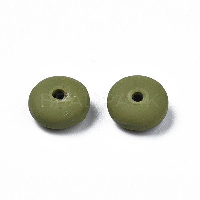 Handmade Polymer Clay Beads Strands CLAY-N008-008W-1