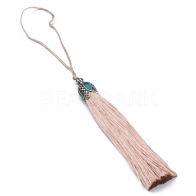 Polyester Tassel Pendant Decorations AJEW-WH0312-88G-1