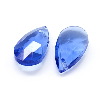 Faceted Glass Pendants GLAA-F069-S-A12-1