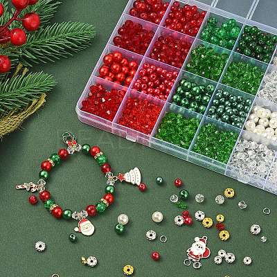 DIY Christmas Bracelet Making Kit DIY-YW0007-55-1