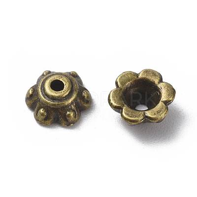 Tibetan Antique Bronze Metal Caps MLF0571Y-1