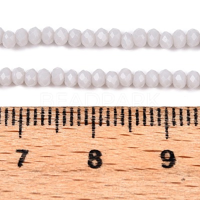 Opaque Solid Color Imitation Jade Glass Beads Strands EGLA-A044-P1mm-D19-1