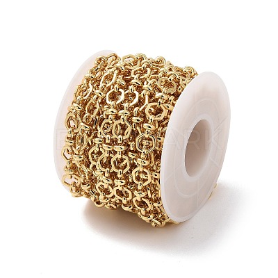 Brass Hexagon & Knot Link Chains CHC-K013-14G-1