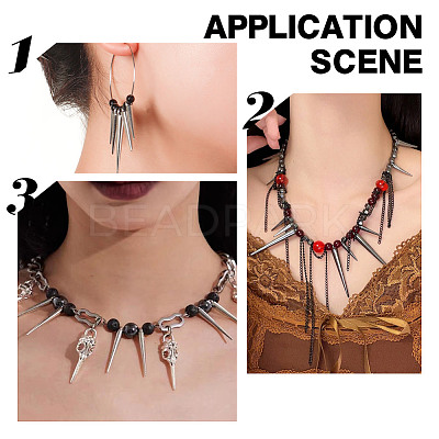70Pcs 7 Style 304 & 201 Stainless Steel Pendants STAS-AR0002-06-1