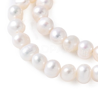 Natural Cultured Freshwater Pearl Beads Strands PEAR-I007-07Q-07A-1