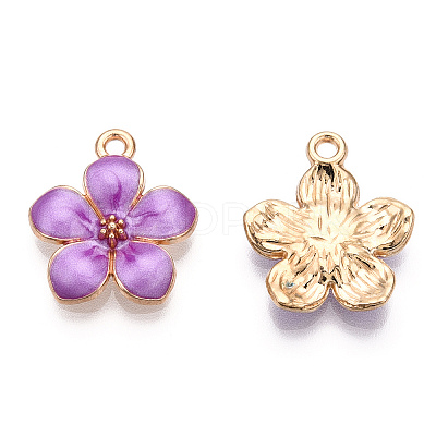 Zinc Alloy Enamel Pendants X-PALLOY-I124-10G-D-1