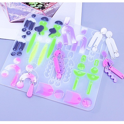 DIY Silicone Irregular Shape Pendant Molds DIY-M047-01C-1