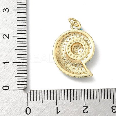 Sea Animals Brass Enamel Pendants KK-B155-02C-G-1