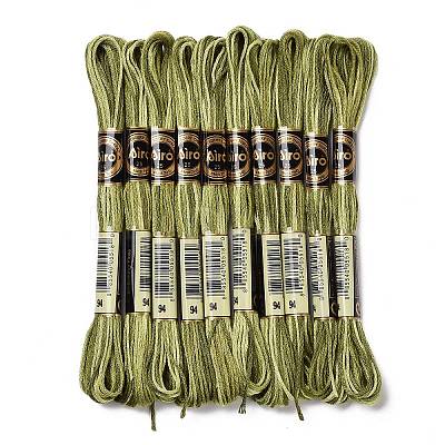10 Skeins 6-Ply Polyester Embroidery Floss OCOR-K006-A33-1