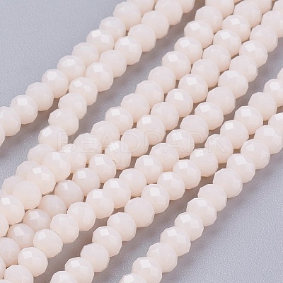 Faceted Imitation Jade Glass Beads Strands X-GLAA-R135-2mm-34-1