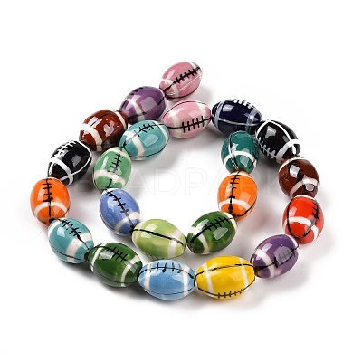 Handmade Porcelain Beads Strands PORC-E019-03P-1