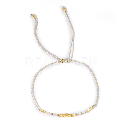 Adjustable Glass Seed Bead Braided Bracelets NY2606-1