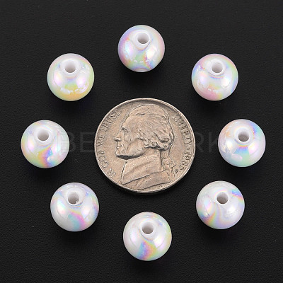 Opaque Acrylic Beads MACR-S370-D10mm-01-1