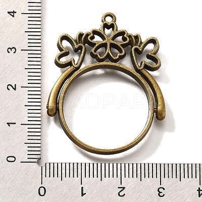 Alloy Open Back Bezel Pendants PALLOY-I223-02AB-1