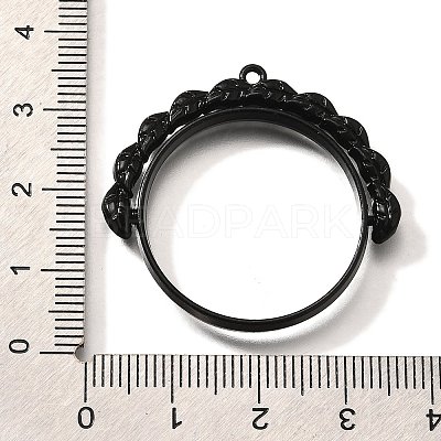Alloy Open Back Bezel Pendants PALLOY-I223-12EB-1