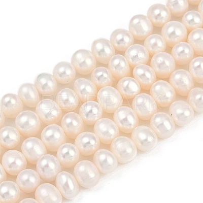 Natural Cultured Freshwater Pearl Beads Strands PEAR-I007-07Y-03A-1