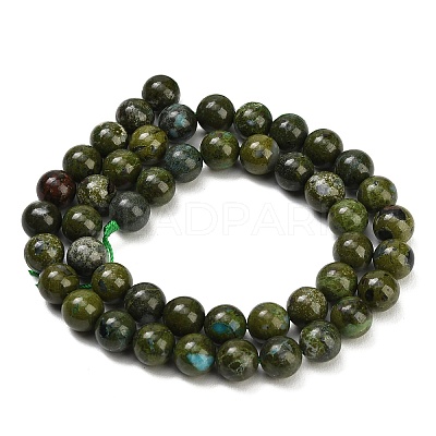 Natural Green Jasper Beads Strands GG-CBA007A-B04-8mm-1
