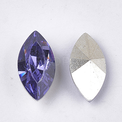 Pointed Back Resin Rhinestone Cabochons CRES-S381-4x8mm-B18-1