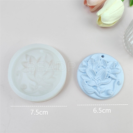 Flower Pendant DIY Food Grade Silicone Mold PW-WG37986-01-1