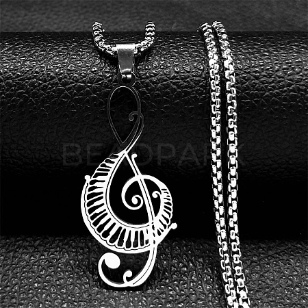 Non-Tarnish 304 Stainless Steel Pendant Necklaces PW-WG85057-01-1