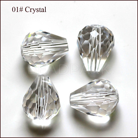 Imitation Austrian Crystal Beads SWAR-F062-12x10mm-01-1