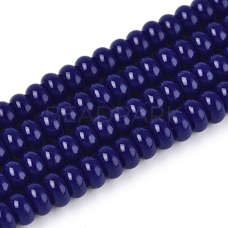 Opaque Spray Painted Glass Beads GLAA-ZX008-4mm-18P-1