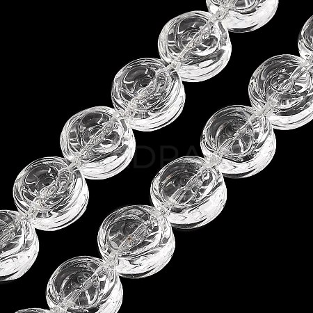 Baking Paint Transparent Glass Beads Strands GL-CBA2ED2-04E-1
