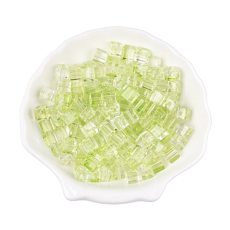 Baking Paint Transparent Glass Beads DGLA-N005-01A-06-1
