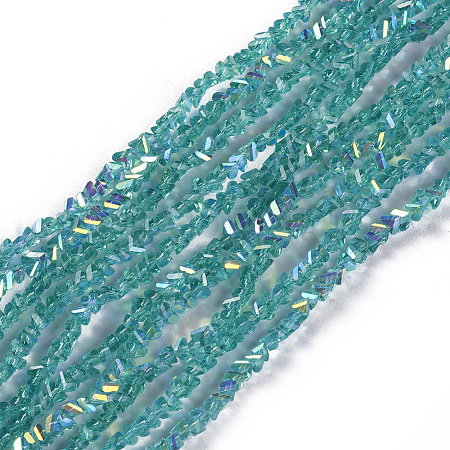 Electroplate Glass Beads Strands EGLA-E057-01A-03-1