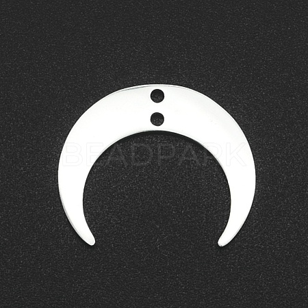201 Stainless Steel 2-Loop Link Charms STAS-N090-LA039-P-1