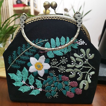 DIY Kiss Lock Coin Purse Embroidery Kit LS-PW22062830577-1