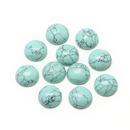 Synthetic Turquoise Cabochons G-R416-12mm-44-1