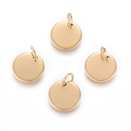 Ion Plating(IP) 304 Stainless Steel Charms EJEW-L238-03C-G-1