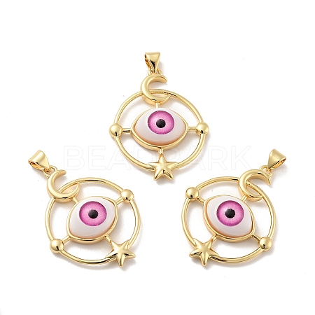 Opaque Resin Pendants KK-G419-09G-04-1