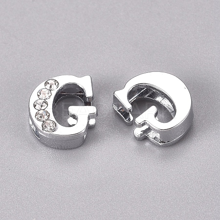 Alloy Slide Charms LS-PALLOY-WH0066-21G-1