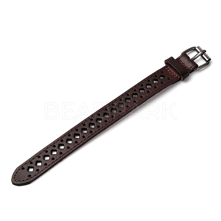 Vintage Hollow Out Leather Bracelet for Men - Unique Cycling Accessory ST5095914-1