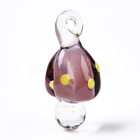 Handmade Lampwork Pendants LAMP-T021-23B-1